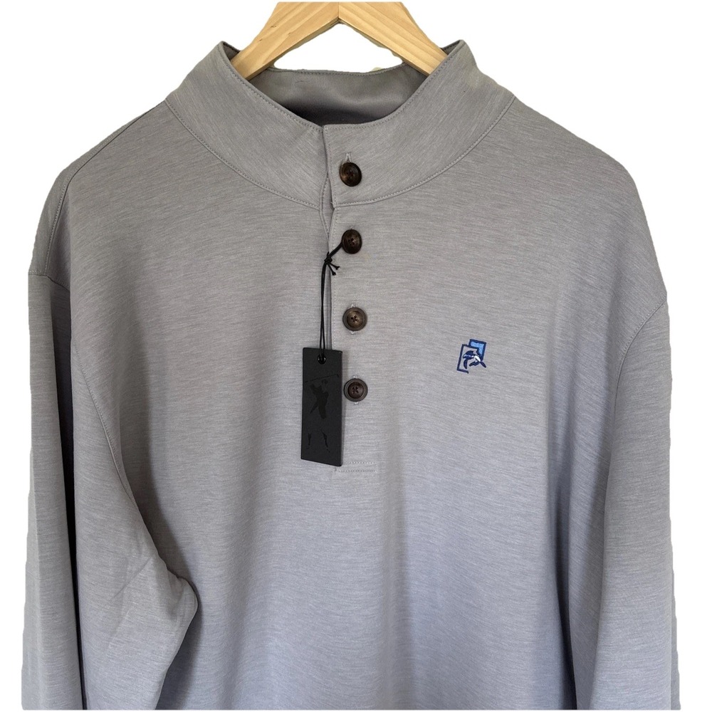 Fairway & Greene Dale Pullover Mens 2XL Gray Golf Performance Stretch